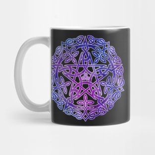 Mystic Purple Celtic Pentacle Pentagram Mug